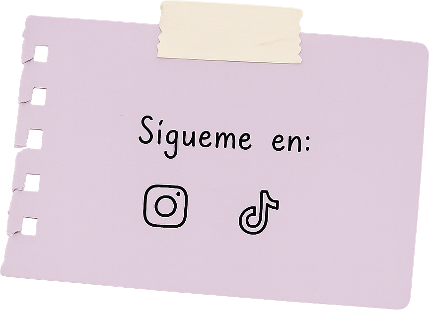Sígueme en Instagram y TikTok.